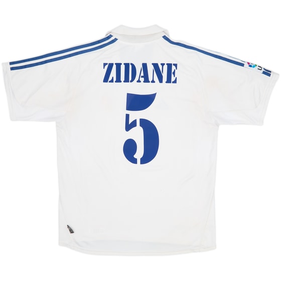 2001 Real Madrid Home Shirt Zidane #5 - 7/10 - (L)
