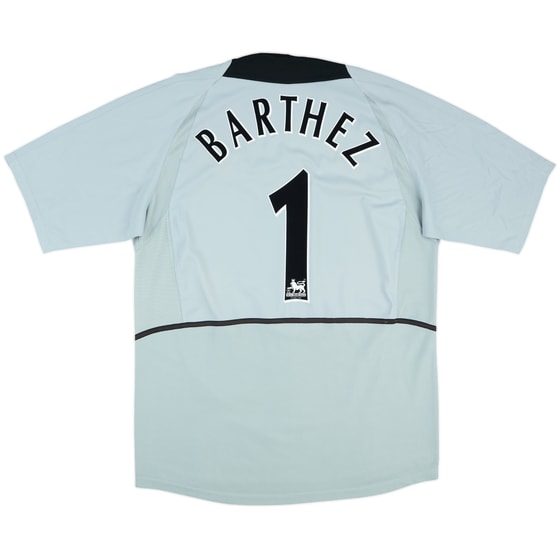 2002-04 Manchester United GK S/S Shirt Barthez #1 - 7/10 - (L)
