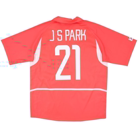 2002-03 South Korea Home Shirt J.S.Park #21 - 9/10 - (L)