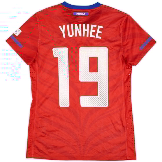 2010-12 South Korea Women Match Issue Home Shirt Yunhee #19