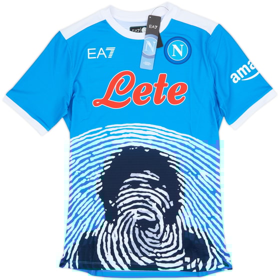 2021-22 Napoli 'Special Maradona' Authentic Home Shirt (S)