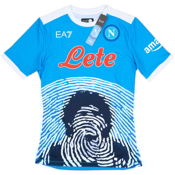 2021-22 Napoli 'Special Maradona' Authentic Home Shirt (S)