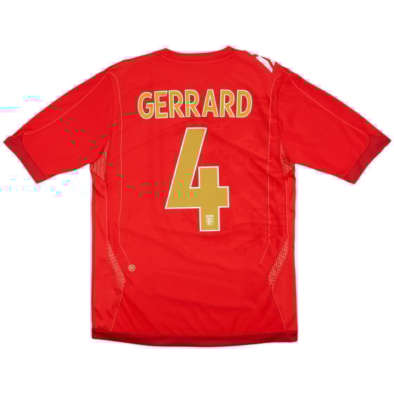 2006-08 England Away Shirt Gerrard #4 - 8/10 - (M)