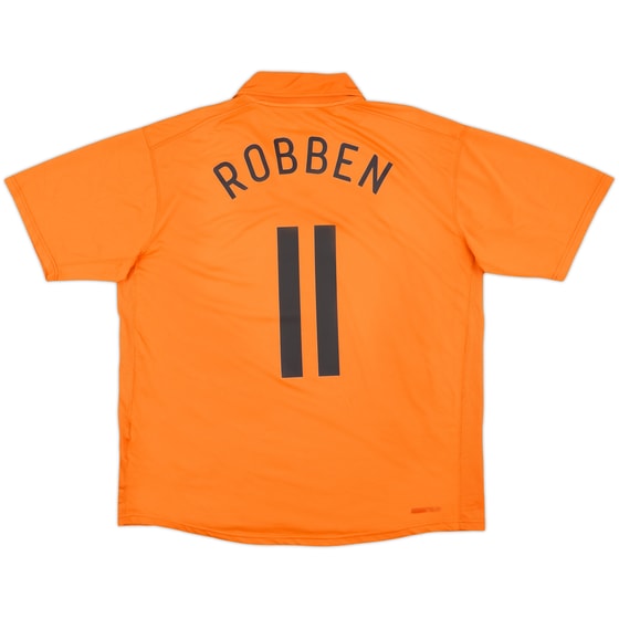 2006-08 Netherlands Home Shirt Robben #11 - 7/10 - (L)