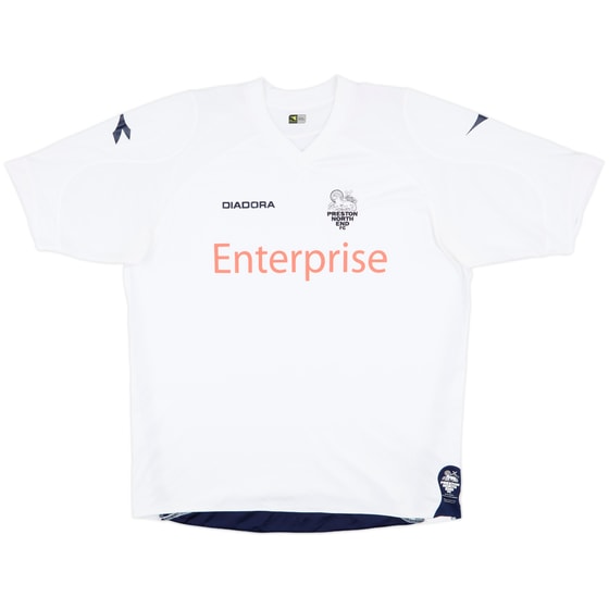 2008-09 Preston North End Home Shirt - 8/10 - (XXL)