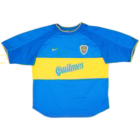 2000-01 Boca Juniors Home Shirt #10 - 8/10 - (L)