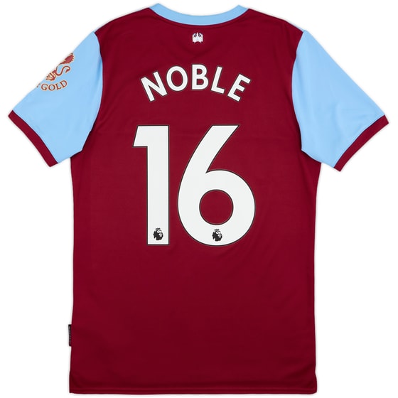 2019-20 West Ham Home Shirt Noble #16 - 10/10 - (S)