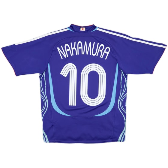 2006-08 Japan Home Shirt Nakamura #10 - 8/10 - (XL.Boys)