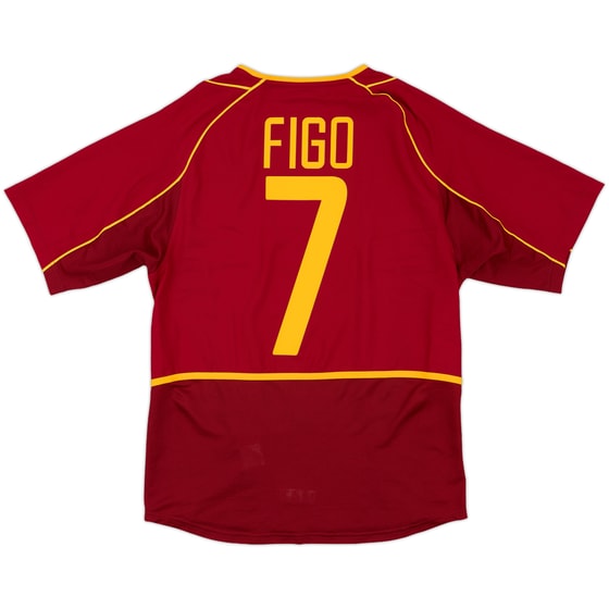 2002-04 Portugal Home Shirt Figo #7 - 9/10 - (S)