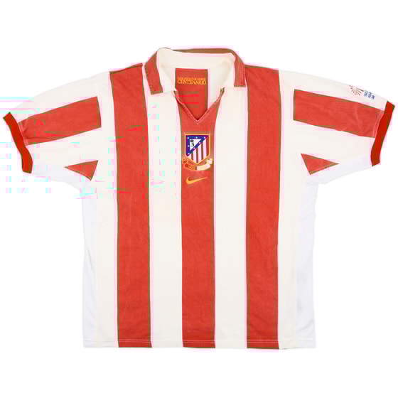 2003-04 Atletico Madrid Centenary Home Shirt - 5/10 - (L)