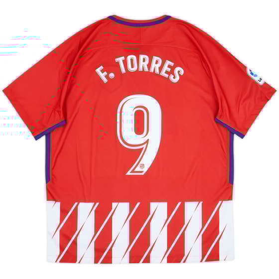 2017-18 Atletico Madrid Home Shirt F.Torres #9 - 10/10 - (XL)