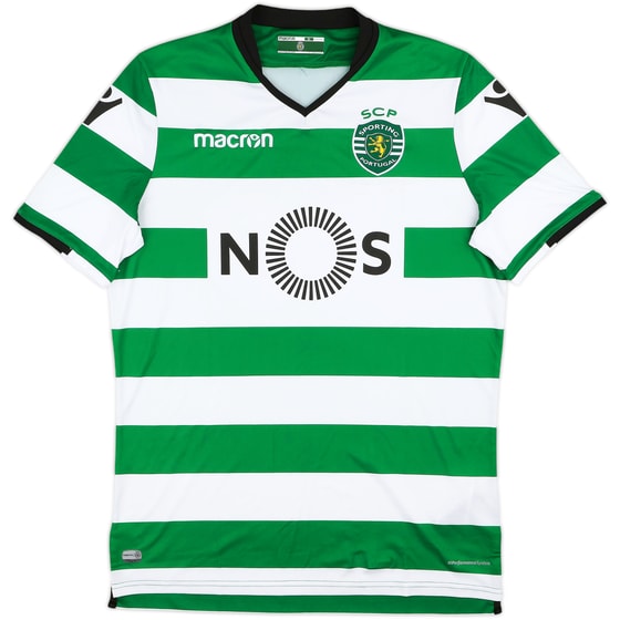 2017-18 Sporting CP Home Shirt - 10/10 - (XL)