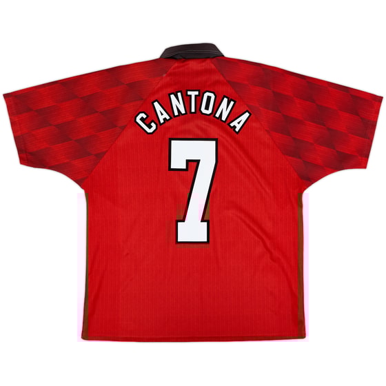 1996-98 Manchester United Home Shirt Cantona #7 - 5/10 - (L)