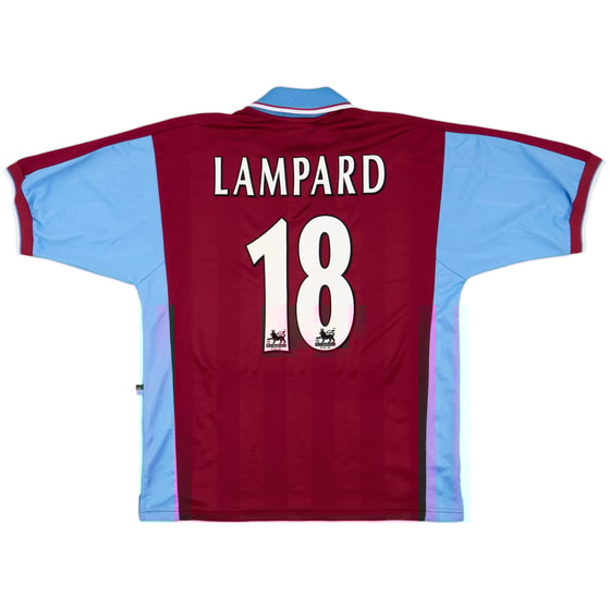 1997-98 West Ham Home Shirt Lampard #18 - 9/10 - (L)