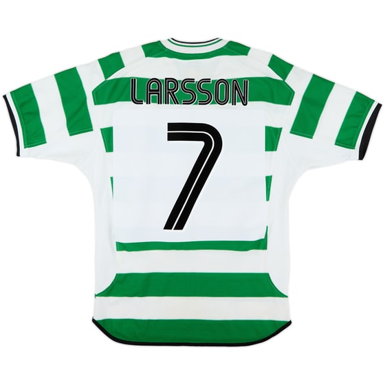 2001-03 Celtic Home Shirt Larsson #7 - 7/10 - (S)