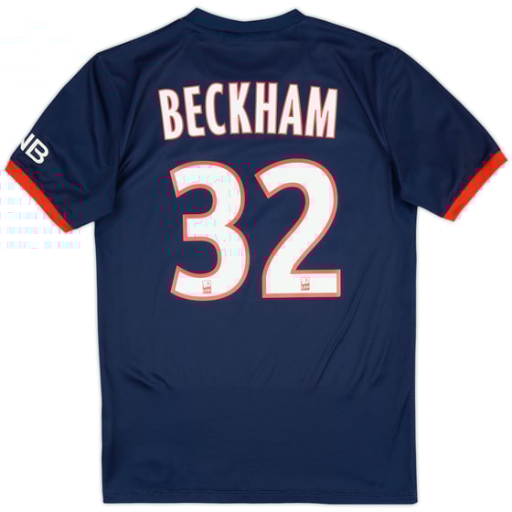2013-14 Paris Saint-Germain Home Shirt Beckham #32 - 8/10 - (S)