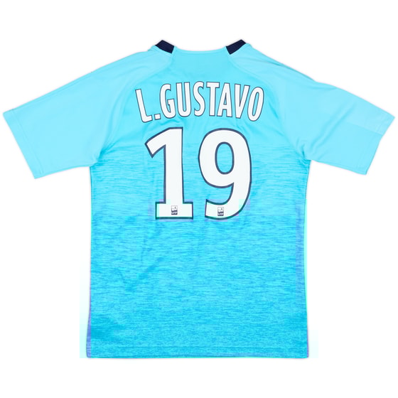 2018-19 Olympique Marseille Third Shirt L. Gustavo #19 - 9/10 - (S)