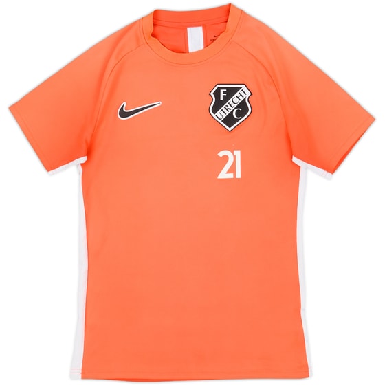 2019-20 Utrecht Nike Player Issue Training Shirt #21 - 9/10 - (S)