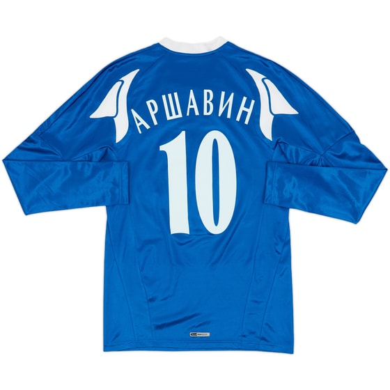 2008-09 Zenit St.Petesburg Home L/S Shirt Arshavin #10 - 7/10 - (XS)