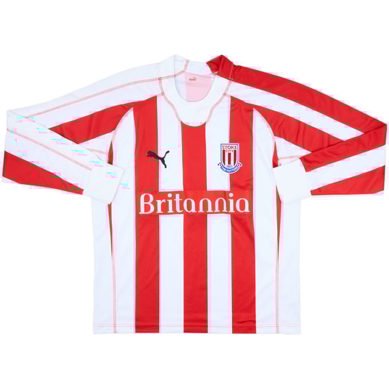 2006-07 Stoke City Home L/S Shirt - 8/10 - (M)
