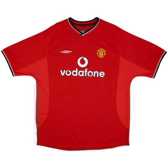 2000-02 Manchester United Home Shirt #10 - 8/10 - (XL)