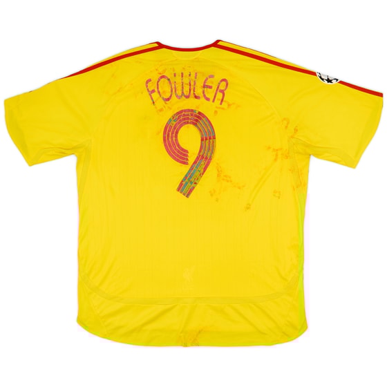 2006-07 Liverpool Away Shirt Fowler #9 - 4/10 - (XXL)