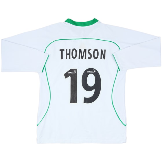 2004-05 Hibernian Away L/S Shirt Thomson #19 - 6/10 - (L)