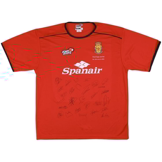 2002-03 Real Mallorca 'Squad Signed' Home Shirt - 8/10 - (XL)