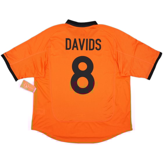 2000-02 Netherlands Home Shirt Davids #8 (XL)