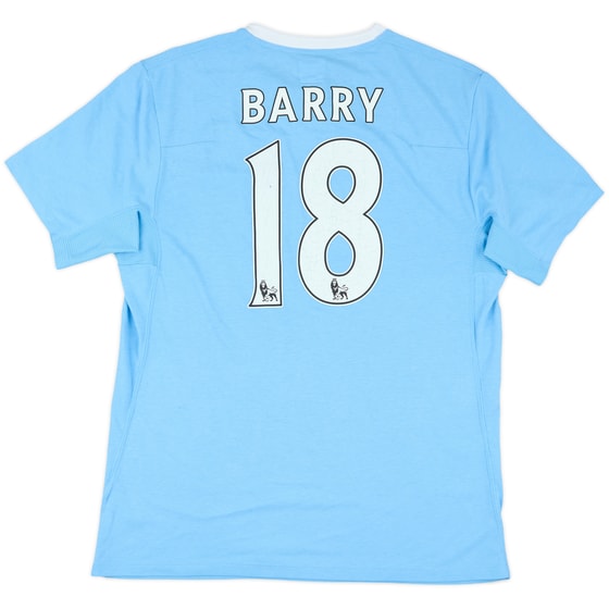 2009-10 Manchester City Home Shirt Barry #18 - 5/10 - (M)