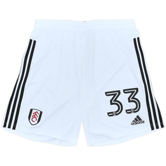 2017-18 Fulham Player Issue Home Shorts #33 - 7/10 - (L)