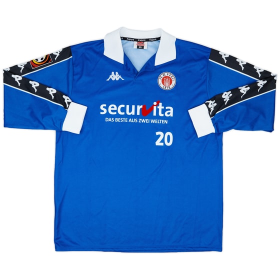 2001-02 St. Pauli Player Issue Kappa Training L/S Shirt #20 (Henzler)