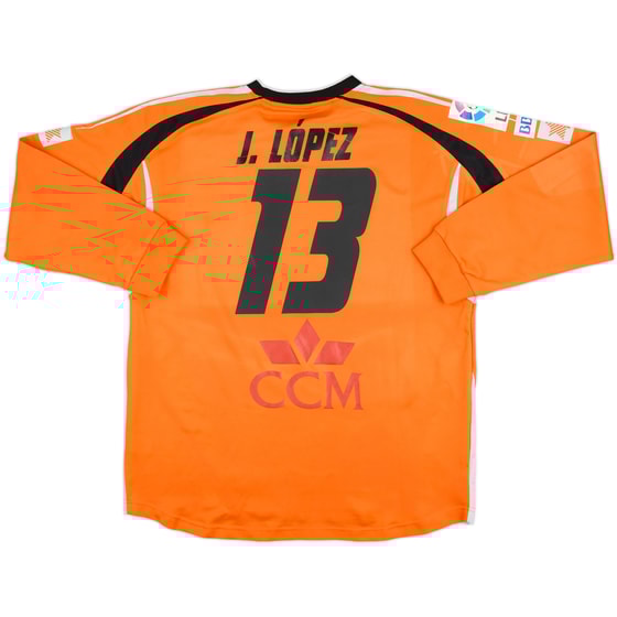 2007-08 Albacete Match Issue GK Shirt J. Lopez #13