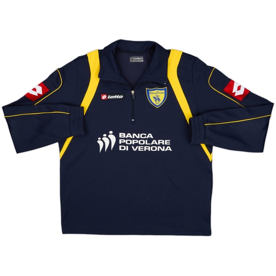2006-07 Chievo Verona Lotto 1/4 Zip Training Top - 8/10 - (L)