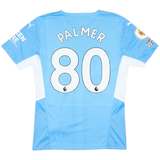 2021-22 Manchester City Match Issue Home Shirt Palmer #80