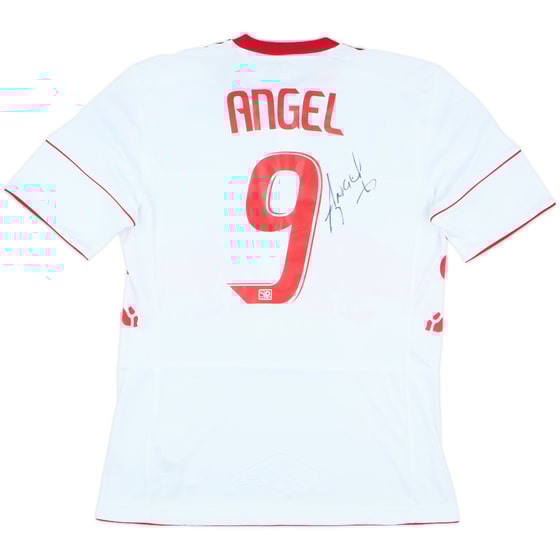 2010 New York Red Bulls Match Issue Signed Home Shirt Angel #9