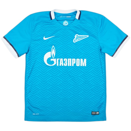2015-16 Zenit St. Petersburg Home Shirt - 9/10 - (M)