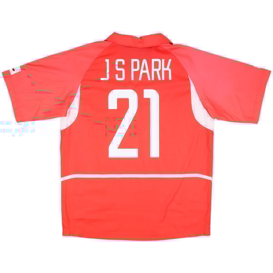 2002-03 South Korea Home Shirt J.S.Park #21 - 10/10 - (L)