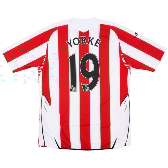 2007-08 Sunderland Home Shirt Yorke #19 - 9/10 - (L)