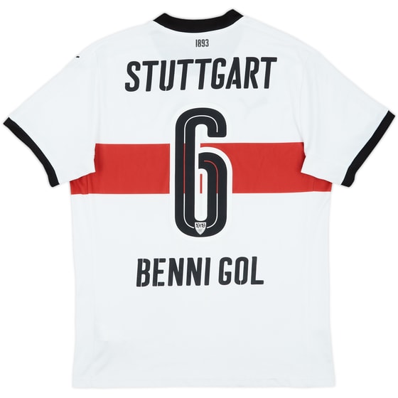 2017-18 Stuttgart Home Shirt Benni Gol #6 - 8/10 - (M)