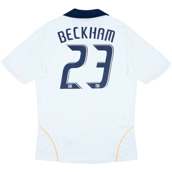 2008-09 LA Galaxy Home Shirt Beckham #23 - 6/10 - (M)