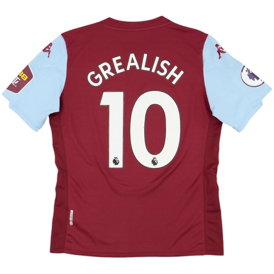 2020-21 Aston Villa Home Shirt Grealish #10 - 5/10 - (M)