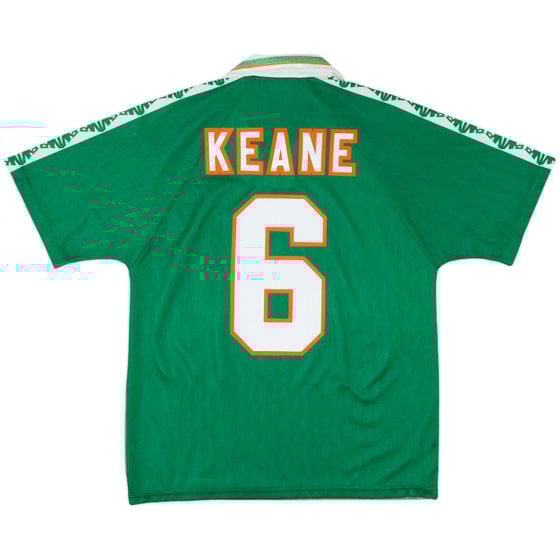 1996-98 Ireland Home Shirt Keane #6 - 8/10 - (M)