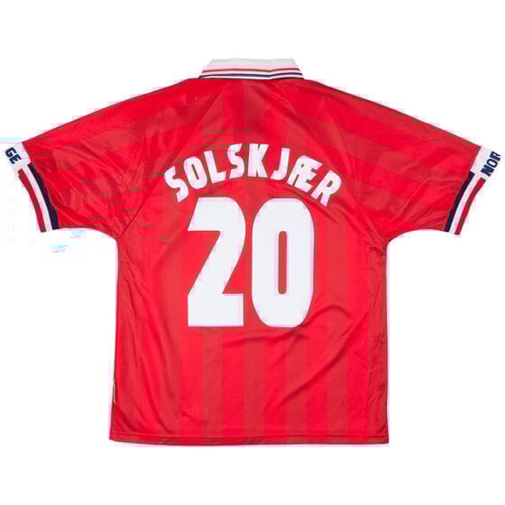1998-00 Norway Home Shirt Solskjaer #20 - 8/10 - (M)