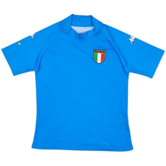 2002 Italy Kappa Training Shirt - 9/10 - (XL.Boys)