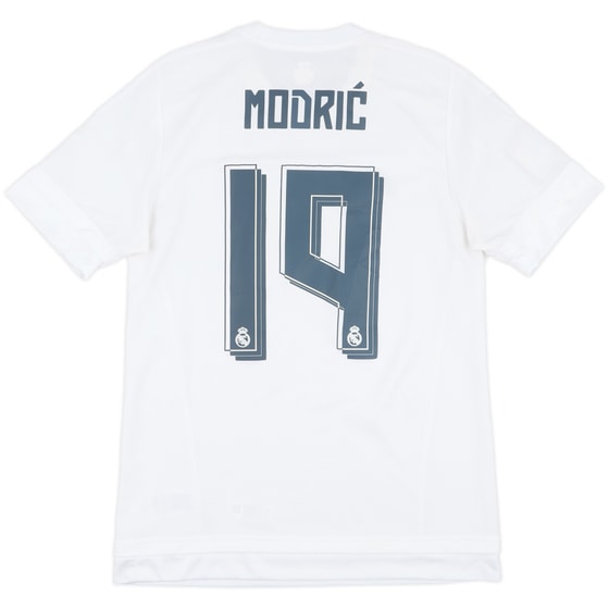 2015-16 Real Madrid Home Shirt Modric #19 - 8/10 - (M)