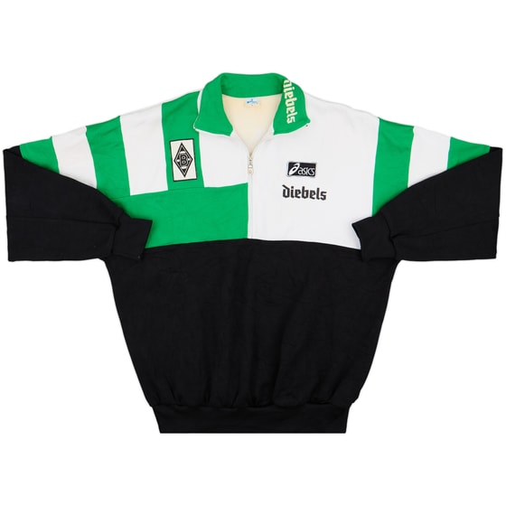 1994-95 Borussia Monchengladbach Asics 1/4 Zip Track Jacket - 7/10 - (L)