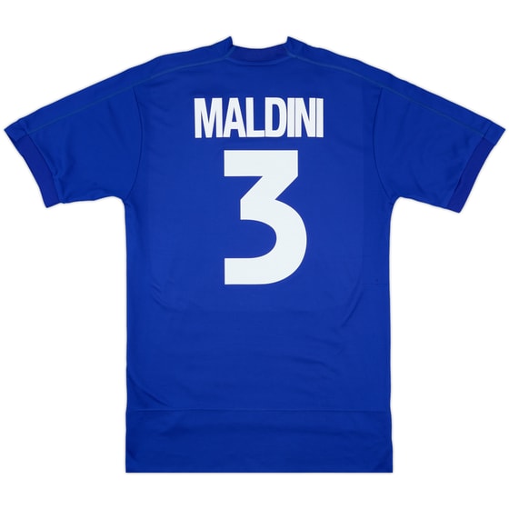 1998-99 Italy Home Shirt Maldini #3 - 9/10 - (M)