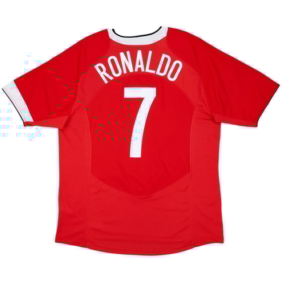 2004-06 Manchester United Home Shirt Ronaldo #7 - 8/10 - (XL)