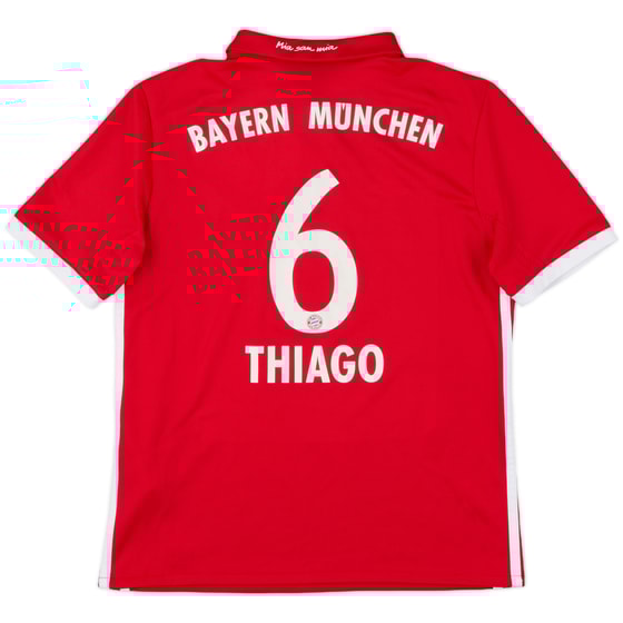 2016-17 Bayern Munich Home Shirt Thiago #6 - 8/10 - (M.Boys)